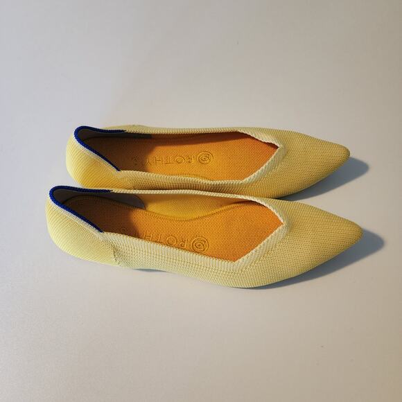 Rothy's Sunshine Yellow Points Size 8 - Picture 5 of 8